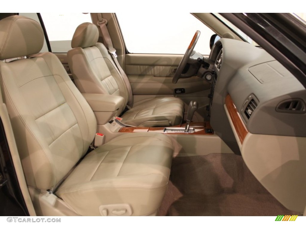 2002 QX4 4x4 - Black Obsidian / Stone Beige photo #15