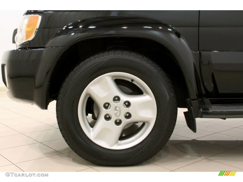 2002 QX4 4x4 - Black Obsidian / Stone Beige photo #23