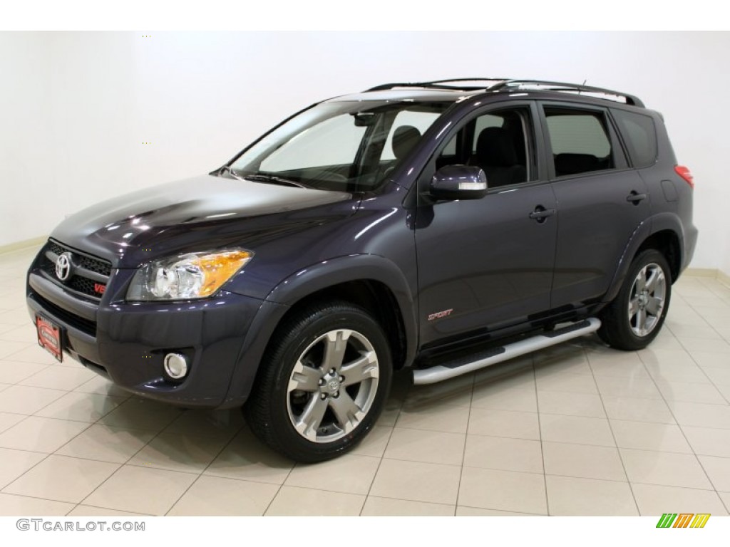 2009 RAV4 Sport V6 4WD - Elusive Blue Metallic / Dark Charcoal photo #3