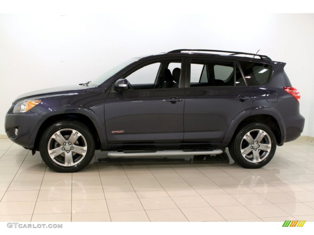 2009 RAV4 Sport V6 4WD - Elusive Blue Metallic / Dark Charcoal photo #4