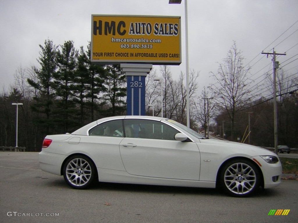 2009 3 Series 328i Convertible - Alpine White / Cream Beige Dakota Leather photo #1