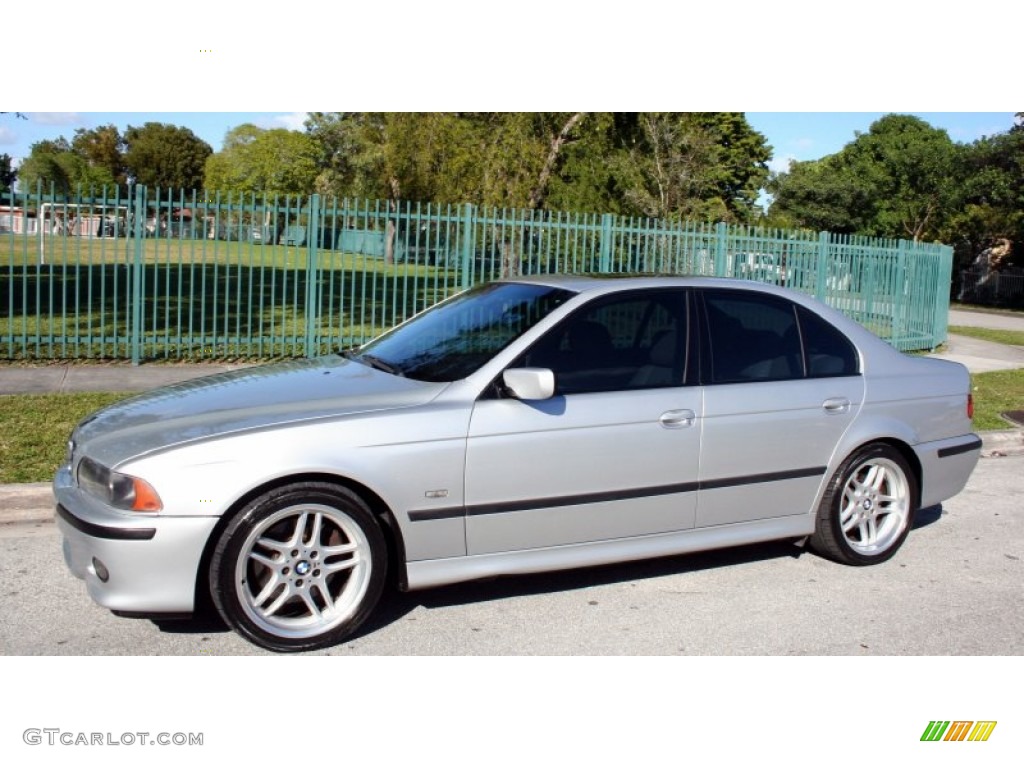 Titanium Silver Metallic 2003 BMW 5 Series 540i Sedan Exterior Photo #57547323