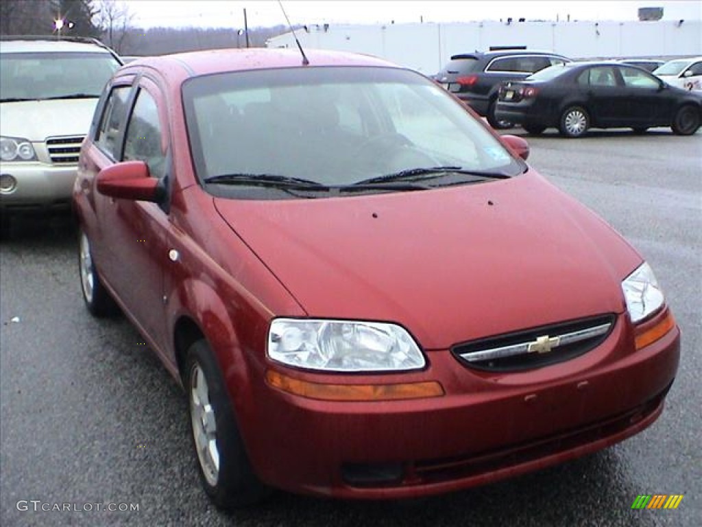 2008 Aveo Aveo5 LS - Sport Red Metallic / Charcoal photo #1