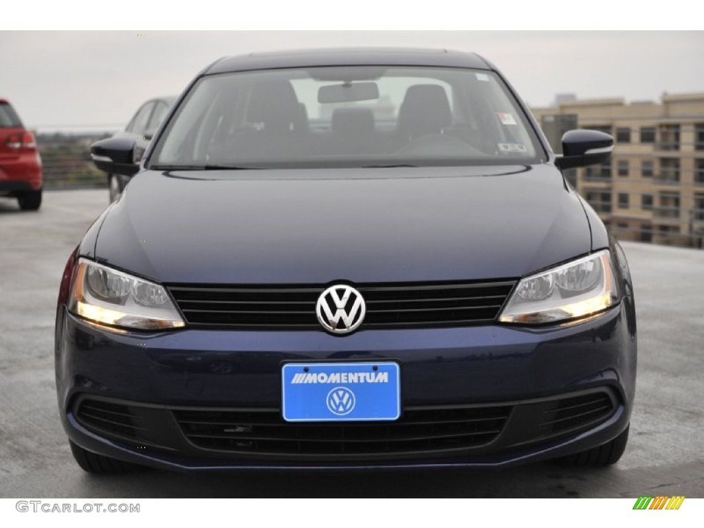 2011 Jetta TDI Sedan - Tempest Blue Metallic / Titan Black photo #2