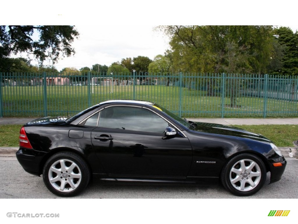 2001 SLK 230 Kompressor Roadster - Black / Charcoal Black photo #11