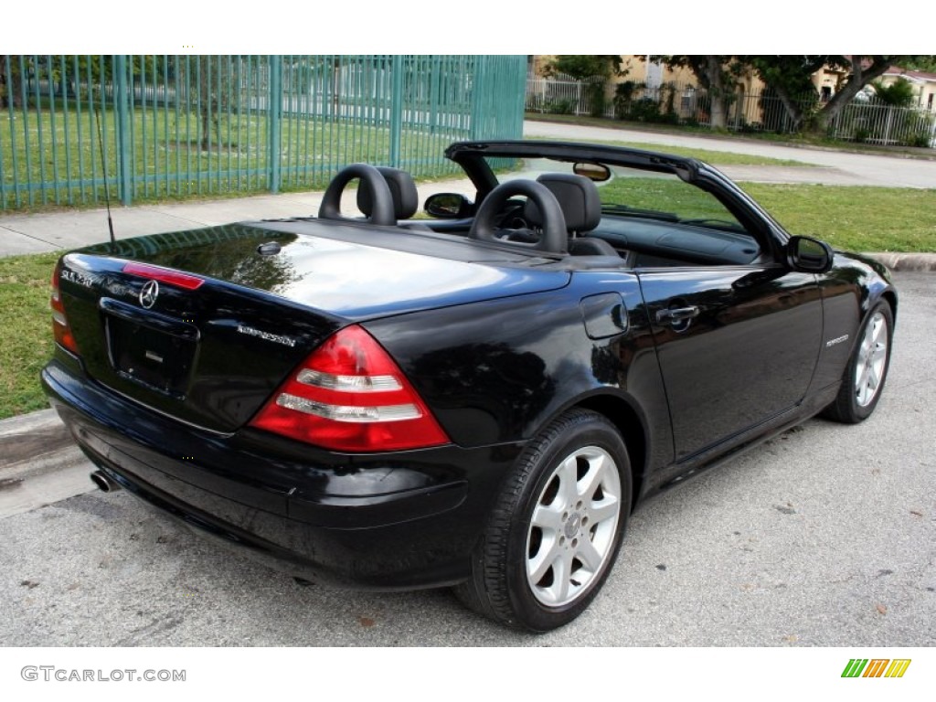 2001 SLK 230 Kompressor Roadster - Black / Charcoal Black photo #18