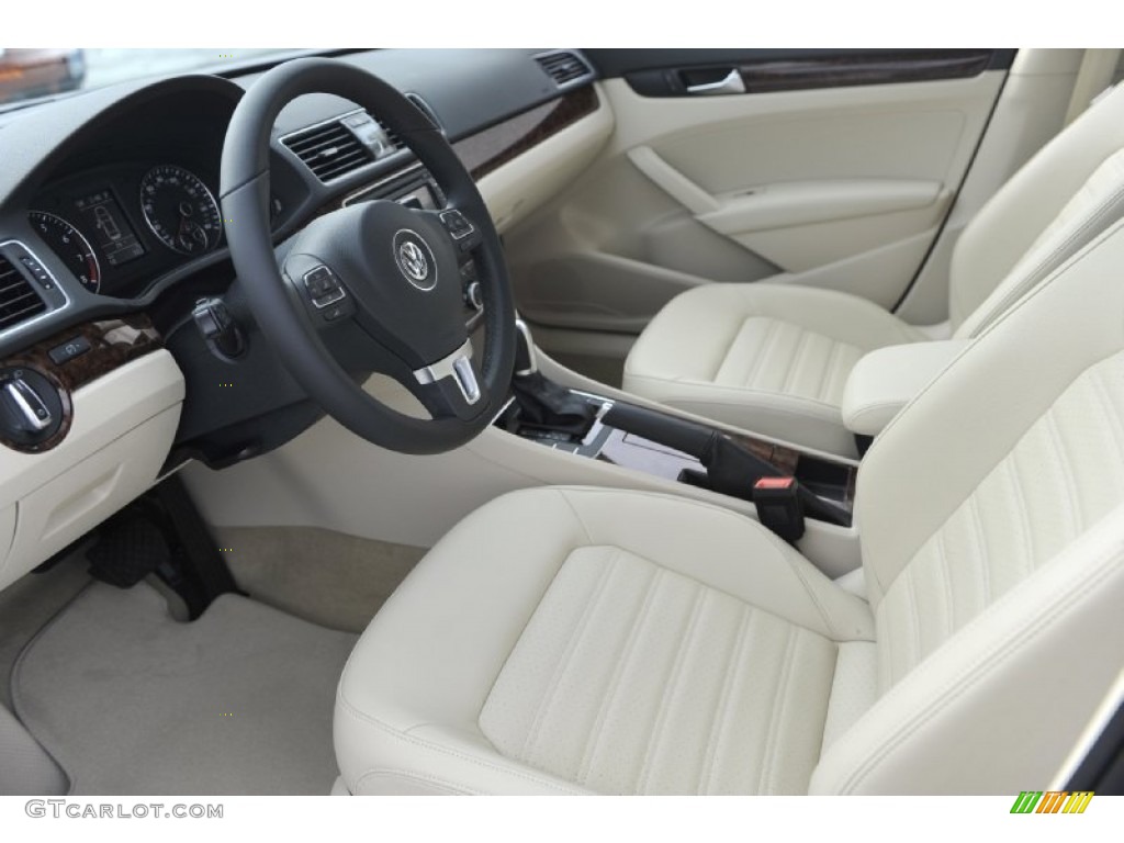 Cornsilk Beige Interior 2012 Volkswagen Passat 2.5L SEL Photo #57552884