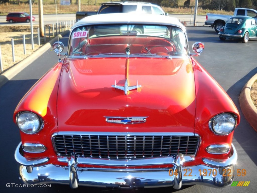 1955 Bel Air 2 Door Hard Top - Red/White / Red/White photo #4