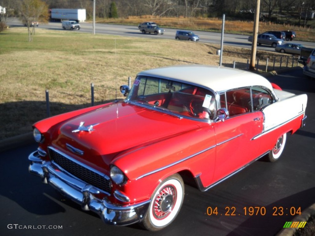 1955 Bel Air 2 Door Hard Top - Red/White / Red/White photo #8