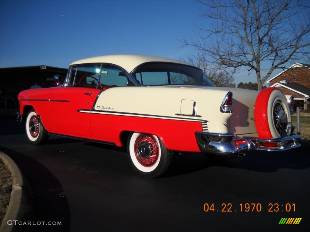 1955 Bel Air 2 Door Hard Top - Red/White / Red/White photo #11