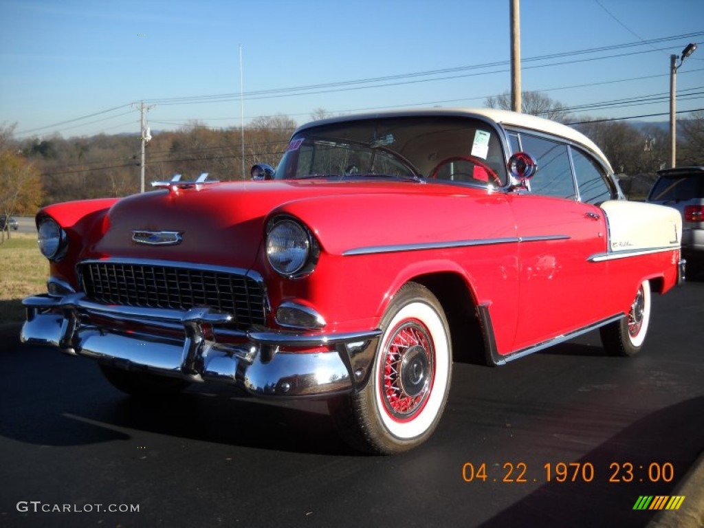 1955 Bel Air 2 Door Hard Top - Red/White / Red/White photo #18