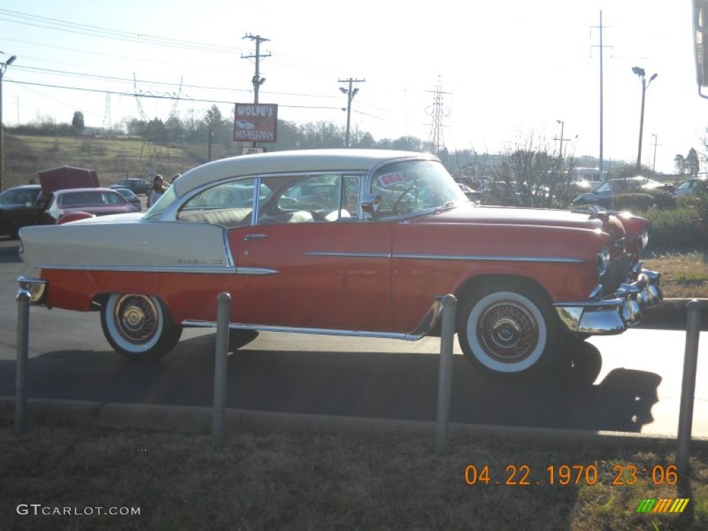 1955 Bel Air 2 Door Hard Top - Red/White / Red/White photo #20
