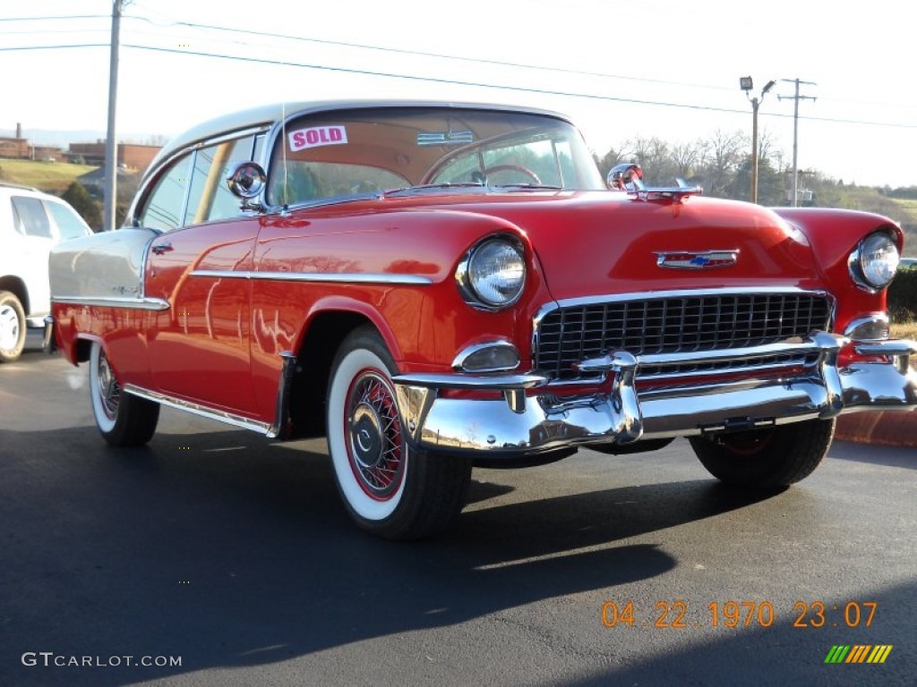 1955 Bel Air 2 Door Hard Top - Red/White / Red/White photo #22