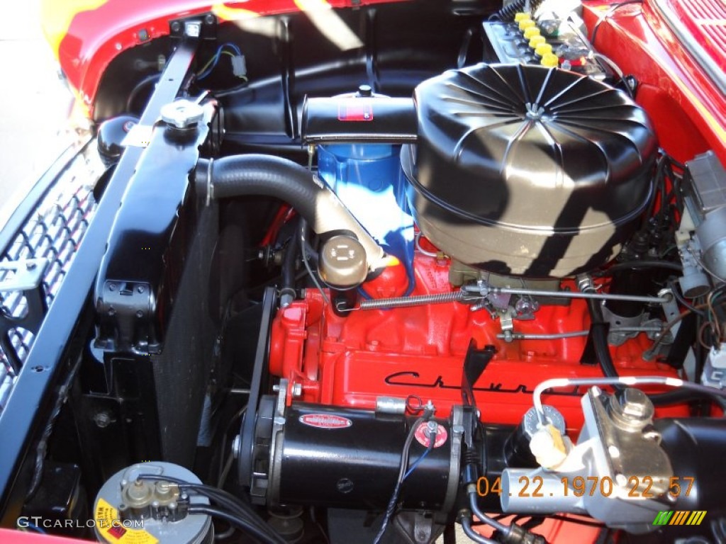 1955 Chevrolet Bel Air 2 Door Hard Top 263 cid OHV 16-Valve V8 Engine Photo #57553665