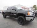 2008 Onyx Black GMC Sierra 1500 SLT Crew Cab  photo #1