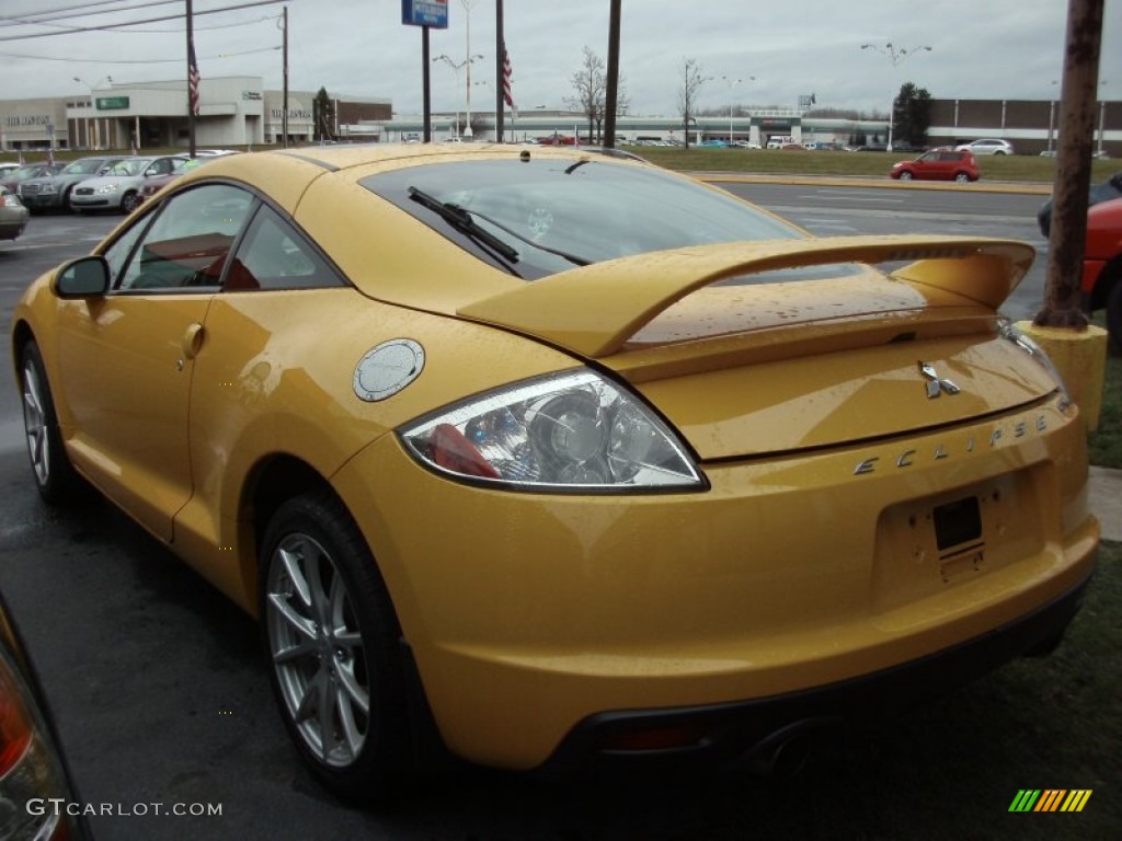 2009 Eclipse GT Coupe - Solar Satin Yellow / Dark Charcoal photo #9