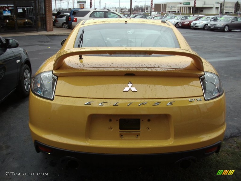 2009 Eclipse GT Coupe - Solar Satin Yellow / Dark Charcoal photo #11