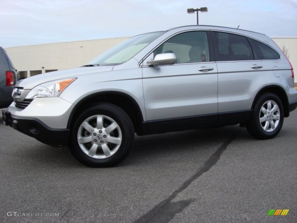 2009 CR-V EX-L 4WD - Alabaster Silver Metallic / Gray photo #2