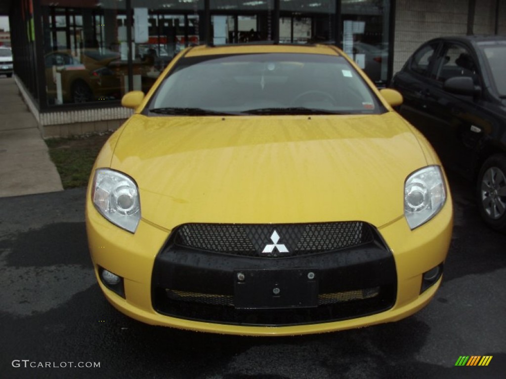 2009 Eclipse GT Coupe - Solar Satin Yellow / Dark Charcoal photo #18