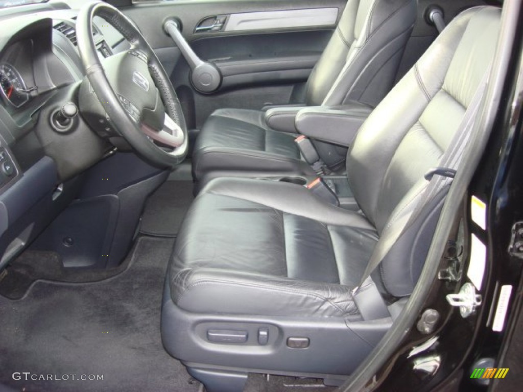 2009 CR-V EX-L 4WD - Crystal Black Pearl / Black photo #9