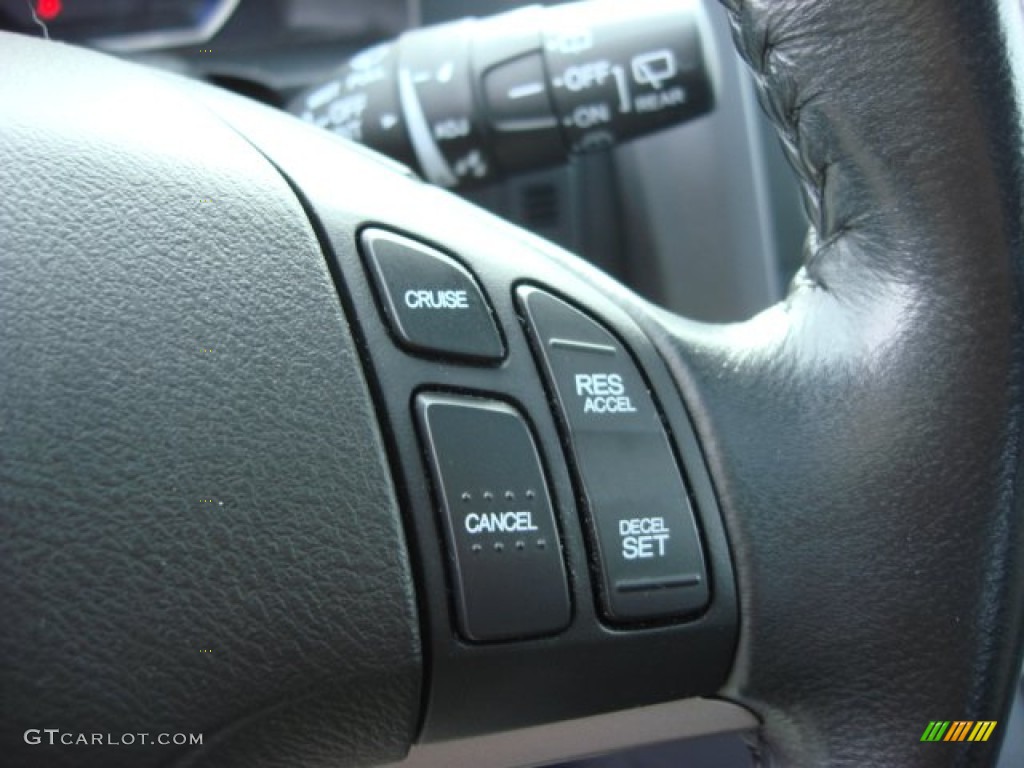 2009 CR-V EX-L 4WD - Crystal Black Pearl / Black photo #23