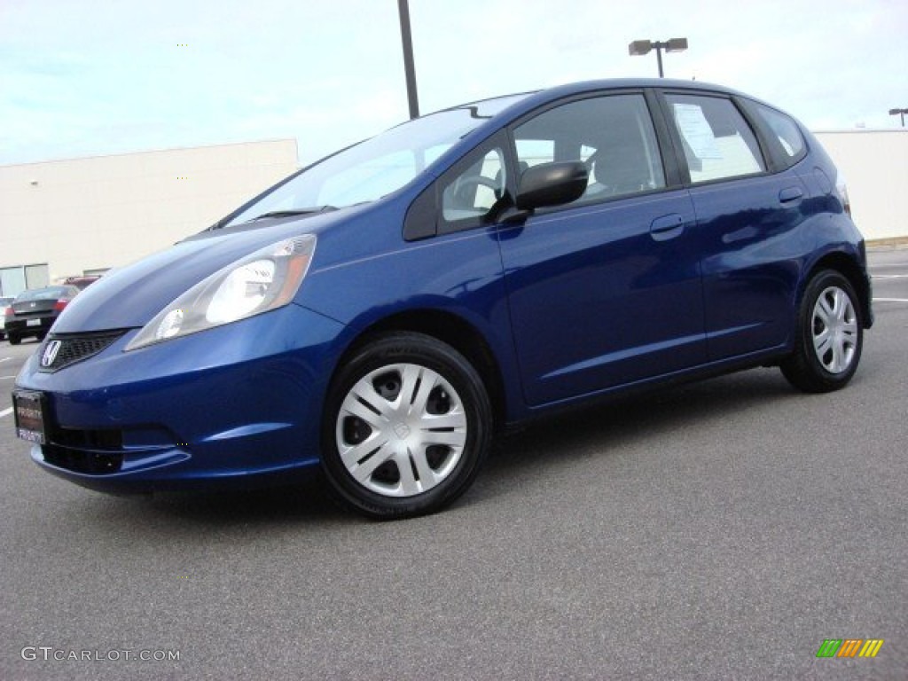 Blue Sensation Pearl 2009 Honda Fit Standard Fit Model Exterior Photo #57556562