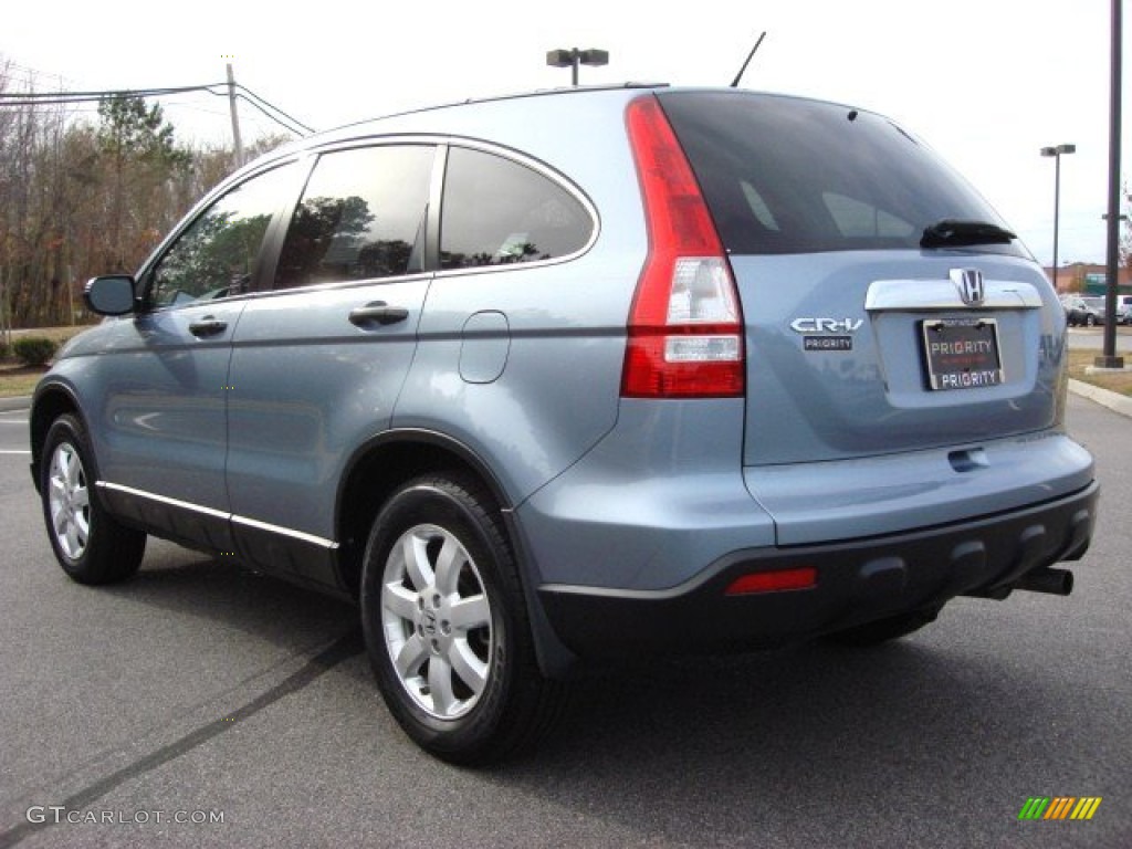 2008 CR-V EX - Glacier Blue Metallic / Gray photo #4