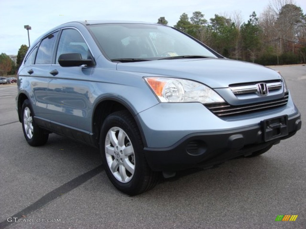 2008 CR-V EX - Glacier Blue Metallic / Gray photo #8