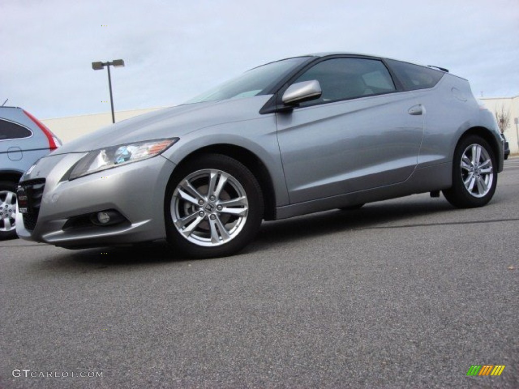 Storm Silver Metallic 2011 Honda CR-Z EX Navigation Sport Hybrid Exterior Photo #57558401