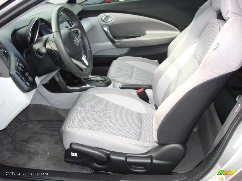 Gray Fabric Interior 2011 Honda CR-Z EX Navigation Sport Hybrid Photo #57558473
