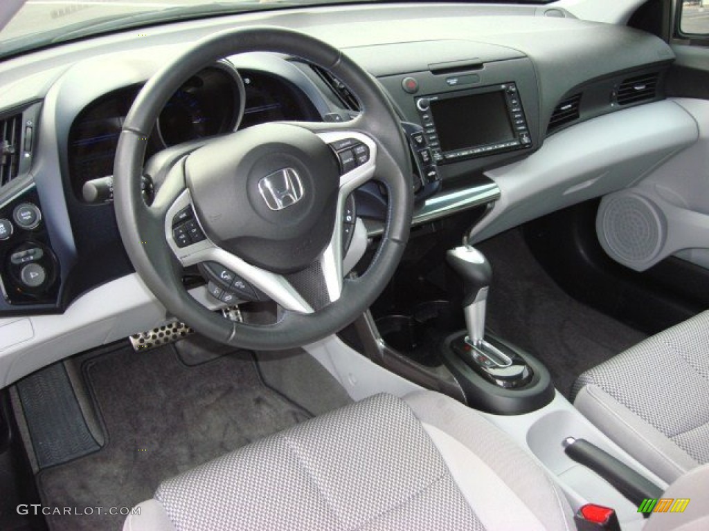 Gray Fabric Interior 2011 Honda CR-Z EX Navigation Sport Hybrid Photo #57558485