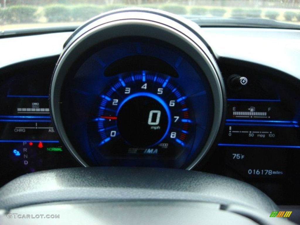 2011 Honda CR-Z EX Navigation Sport Hybrid Gauges Photo #57558542
