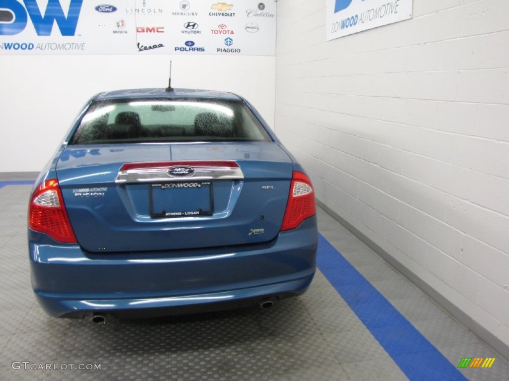 2010 Fusion SEL V6 - Sport Blue Metallic / Charcoal Black photo #8