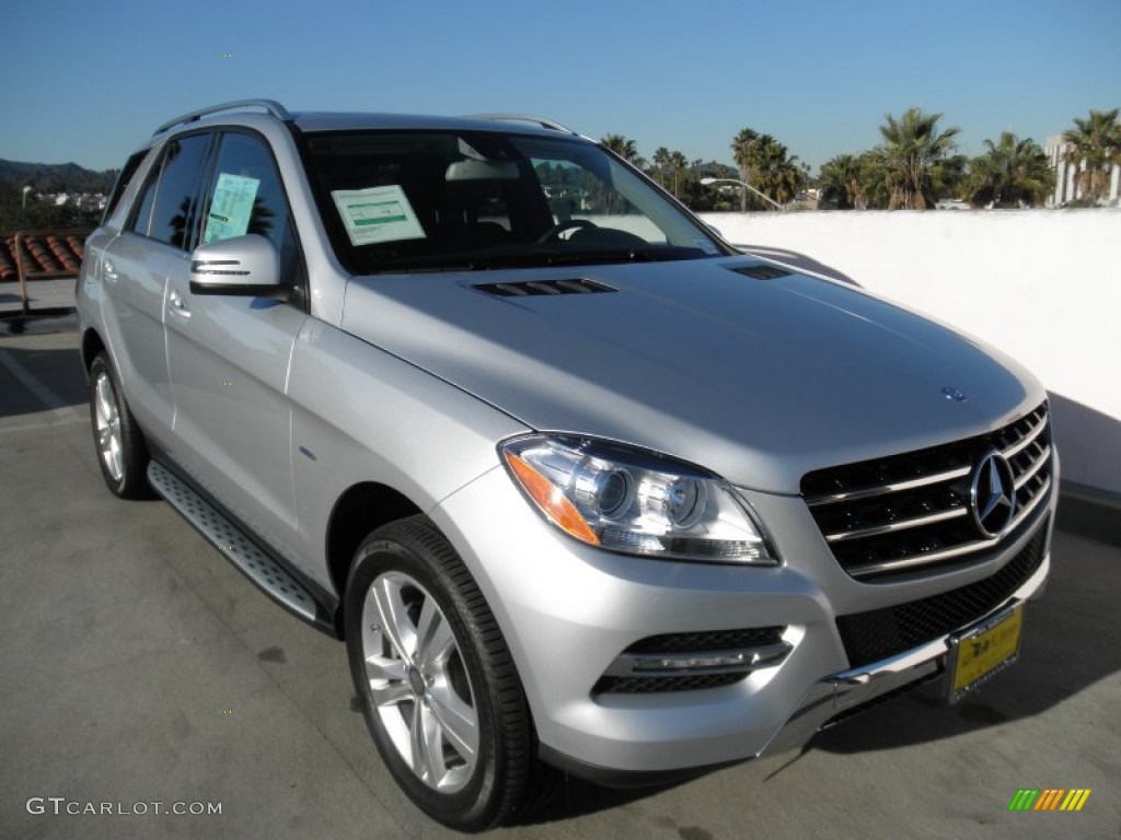 2012 ML 350 4Matic - Iridium Silver Metallic / Black photo #1