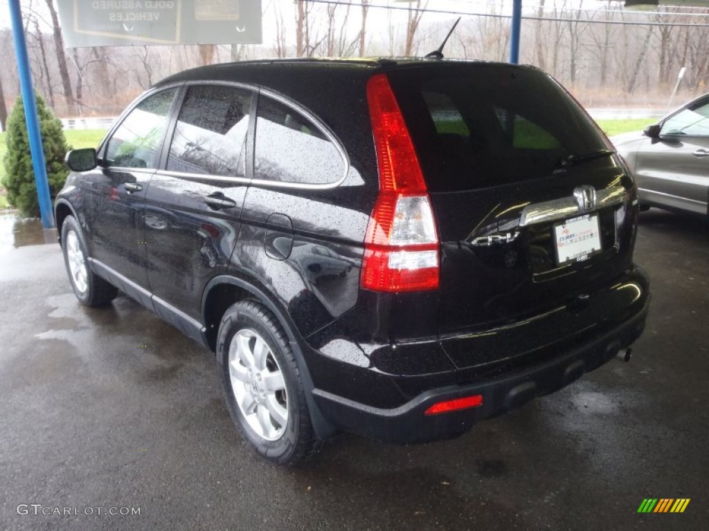 2009 CR-V EX 4WD - Crystal Black Pearl / Black photo #2