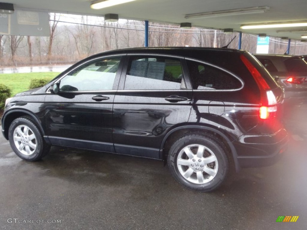 2009 CR-V EX 4WD - Crystal Black Pearl / Black photo #27