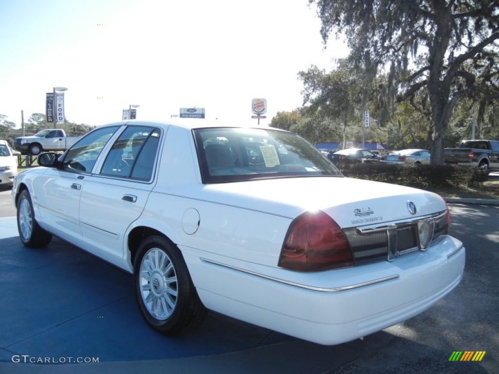 2011 Grand Marquis LS Ultimate Edition - Vibrant White / Light Camel photo #3