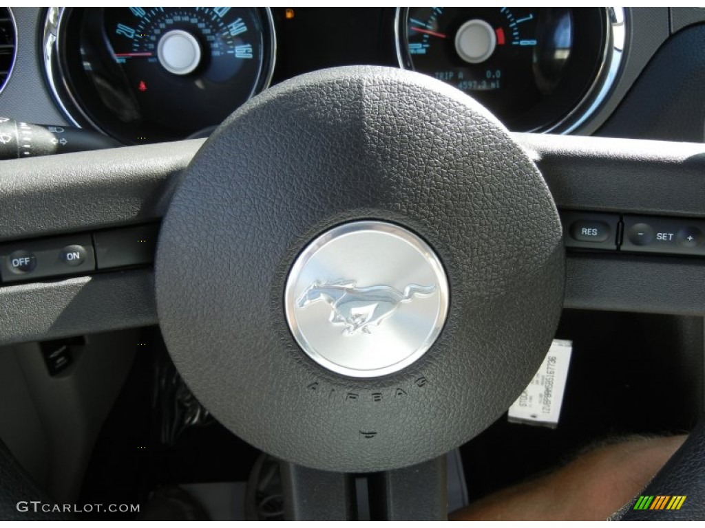 2011 Mustang V6 Premium Coupe - Ingot Silver Metallic / Stone photo #23