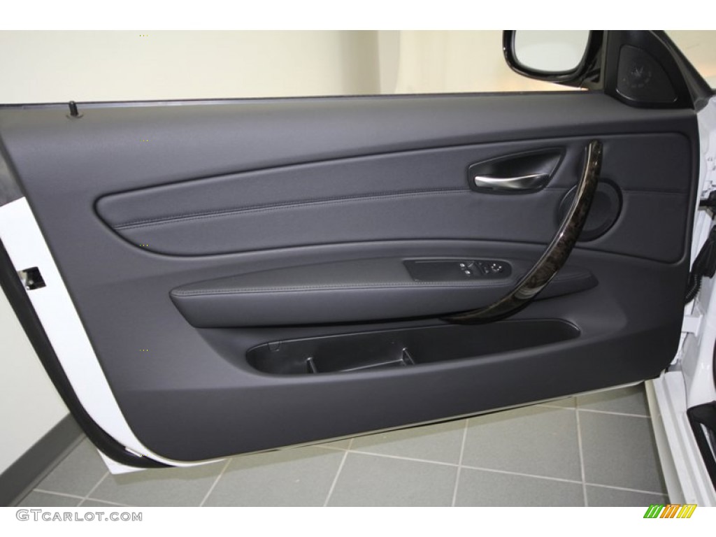 2012 BMW 1 Series 128i Coupe Black Door Panel Photo #57565920
