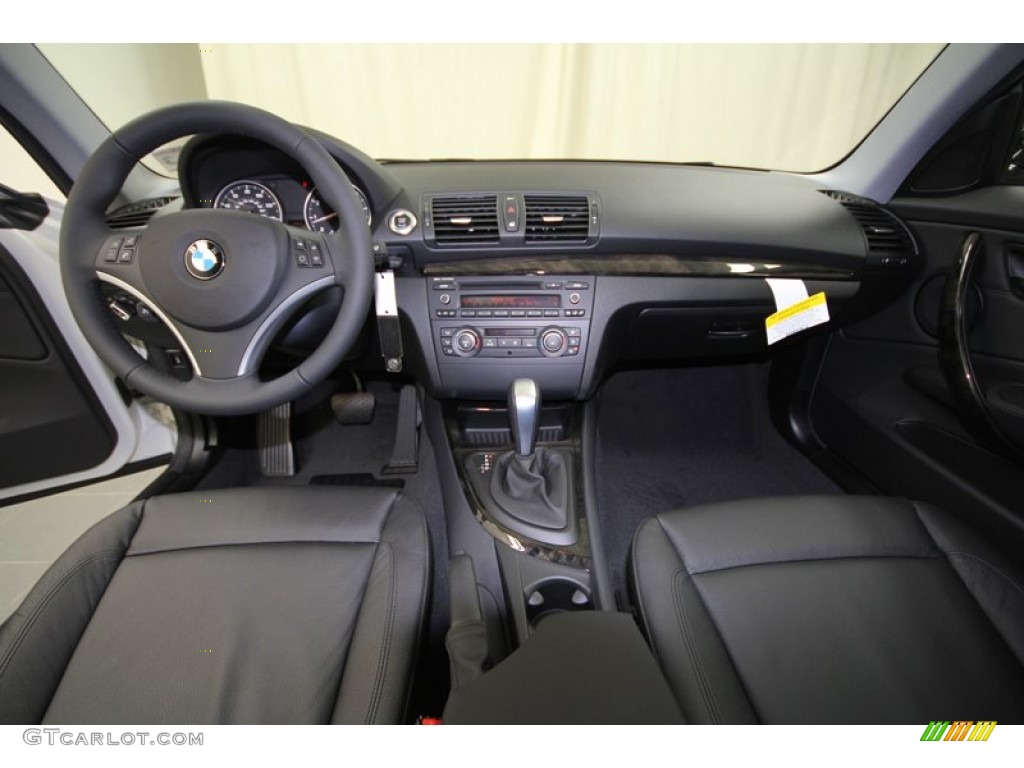 2012 BMW 1 Series 128i Coupe Black Dashboard Photo #57565995