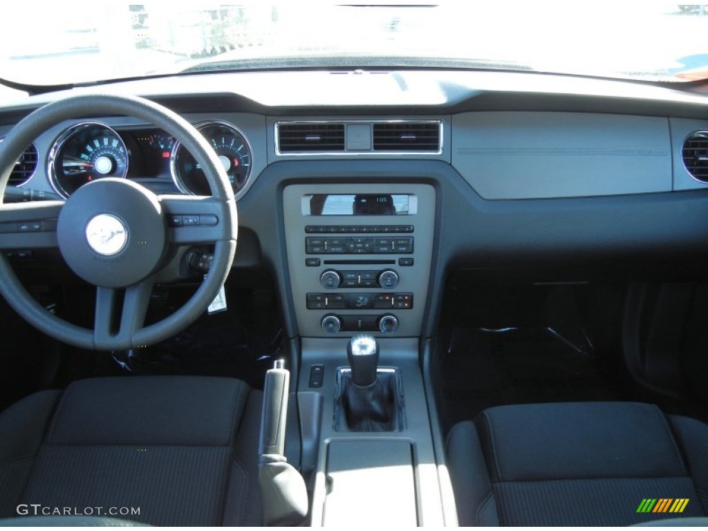 2011 Mustang V6 Premium Coupe - Ebony Black / Charcoal Black photo #17