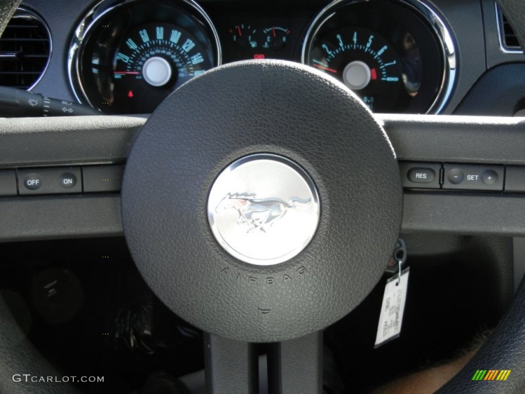 2011 Mustang V6 Premium Coupe - Ebony Black / Charcoal Black photo #23