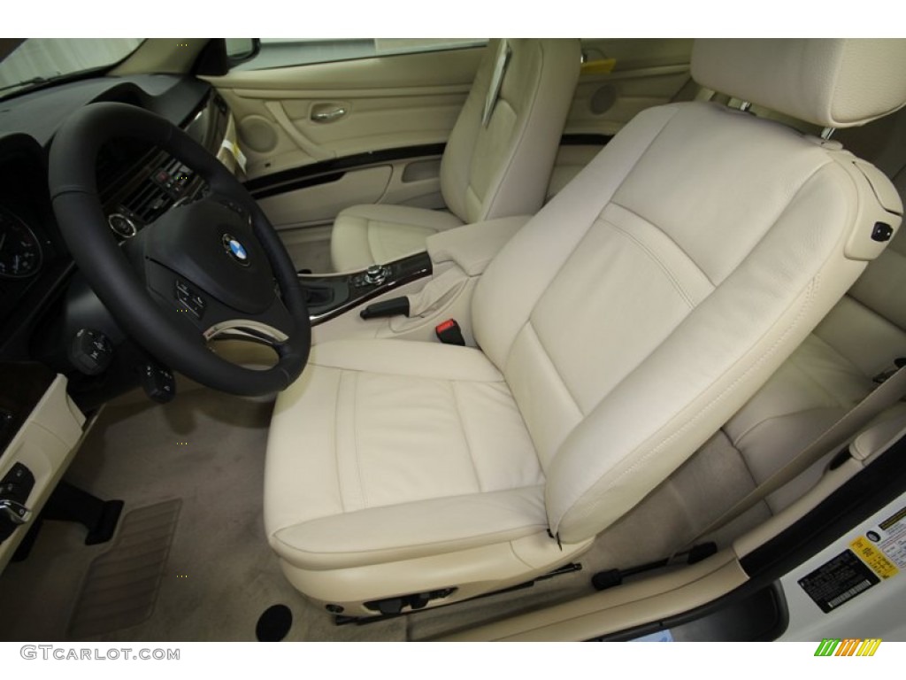 Cream Beige Interior 2012 BMW 3 Series 328i Coupe Photo #57567268