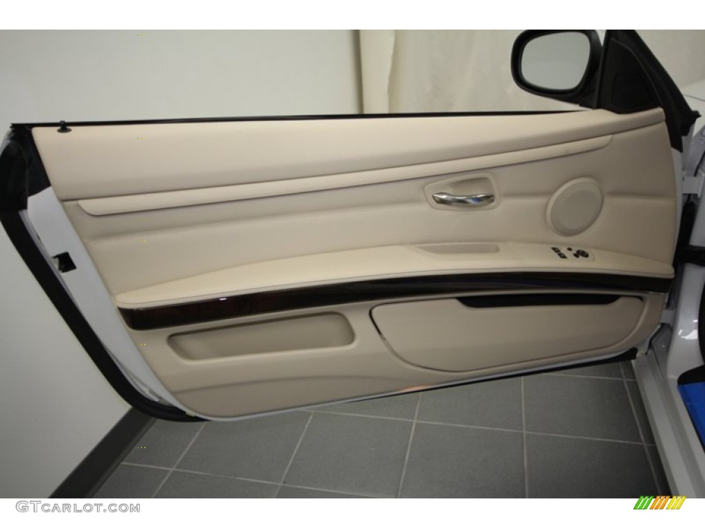 2012 BMW 3 Series 328i Coupe Cream Beige Door Panel Photo #57567285