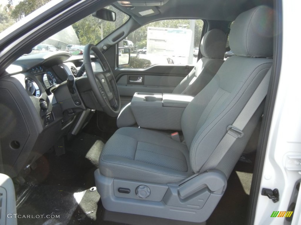 Steel Gray Interior 2012 Ford F150 XLT SuperCrew Photo #57567696