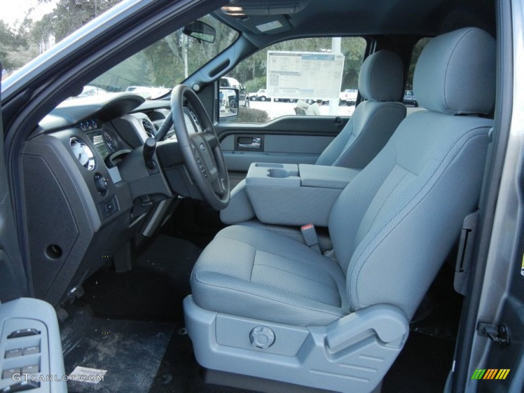 Steel Gray Interior 2012 Ford F150 XLT SuperCab Photo #57568296