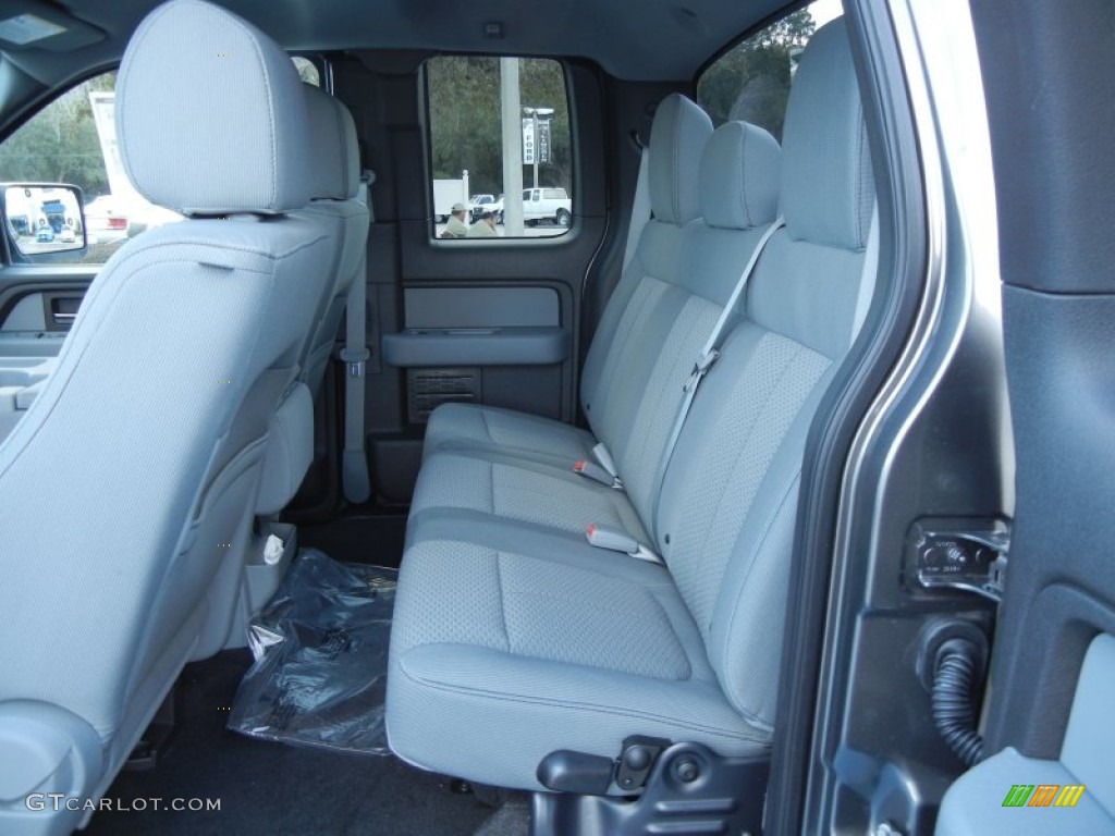 Steel Gray Interior 2012 Ford F150 XLT SuperCab Photo #57568303
