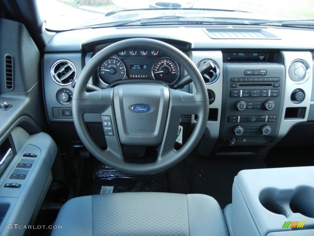 2012 Ford F150 XLT SuperCab Steel Gray Dashboard Photo #57568308