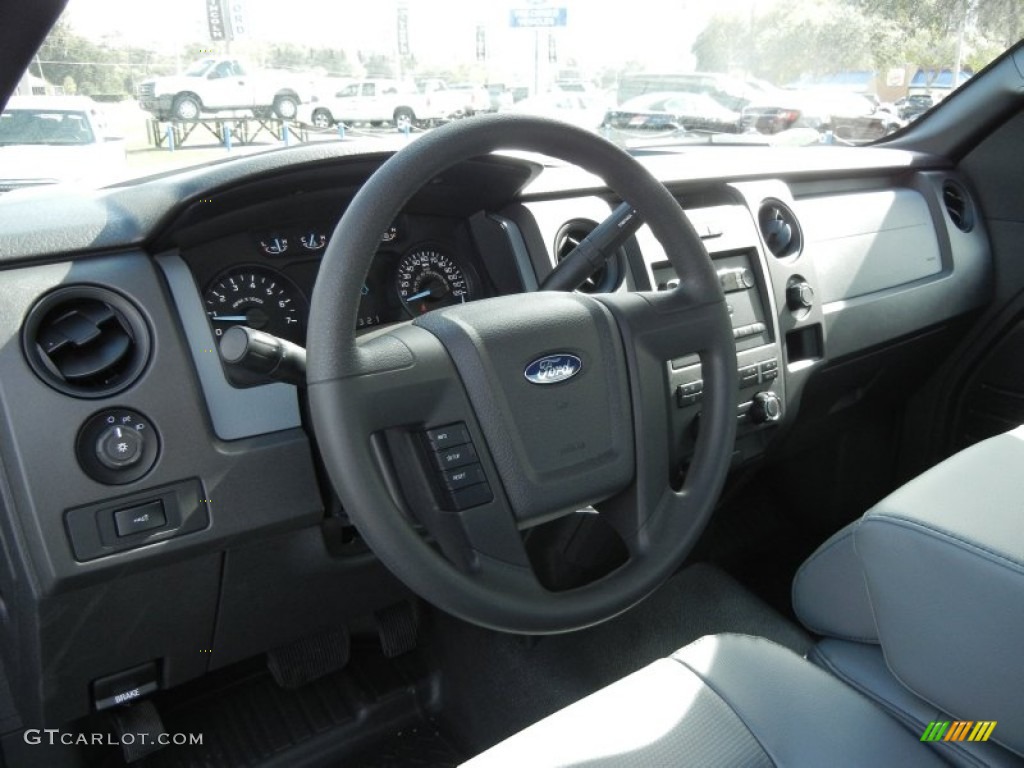 2012 Ford F150 XL Regular Cab Steel Gray Dashboard Photo #57568398