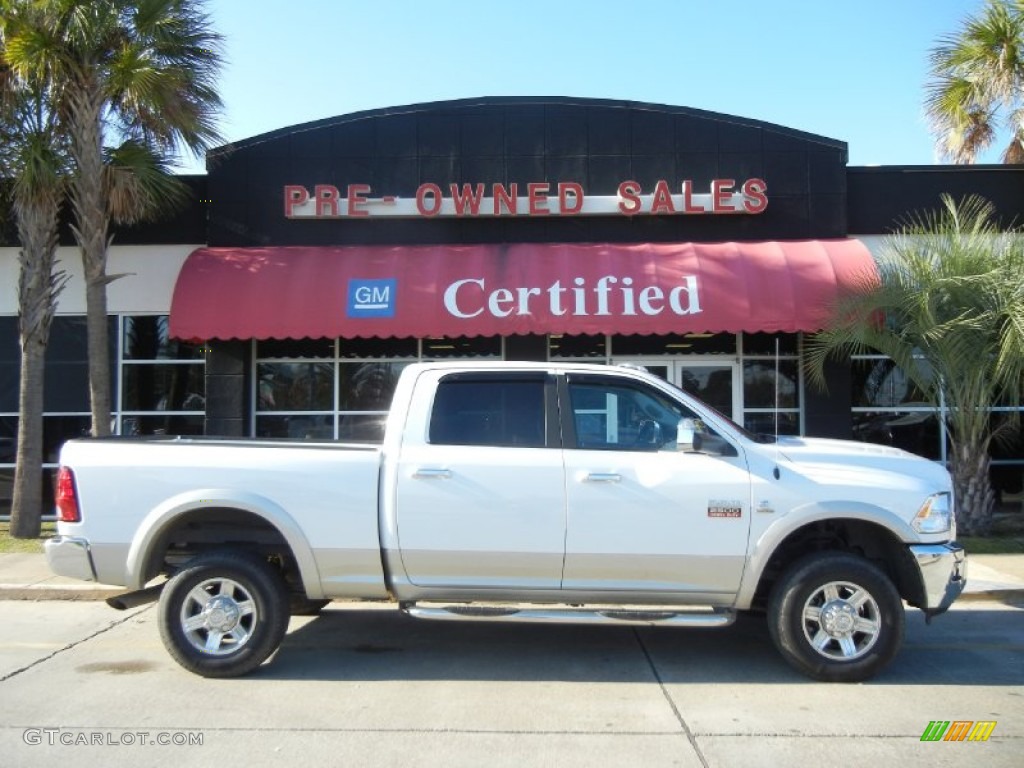 2011 Ram 2500 HD Laramie Crew Cab 4x4 - Bright White / Dark Slate photo #1